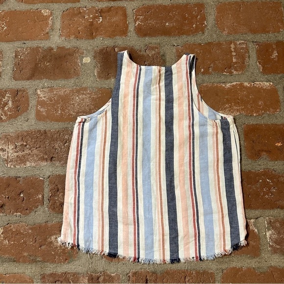 DREW Anthropologie striped Linen mix tank top size XS - Picture 12 of 15